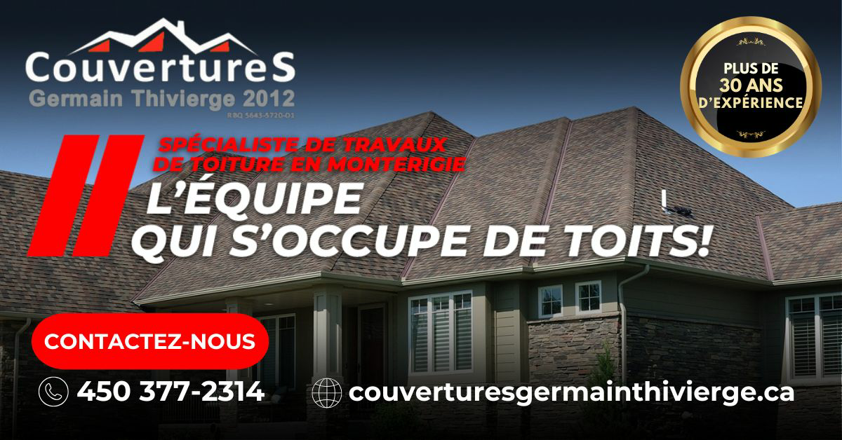 Couvreur, entrepreneur en toitures commerciales sur la Rive-sud de Montréal
